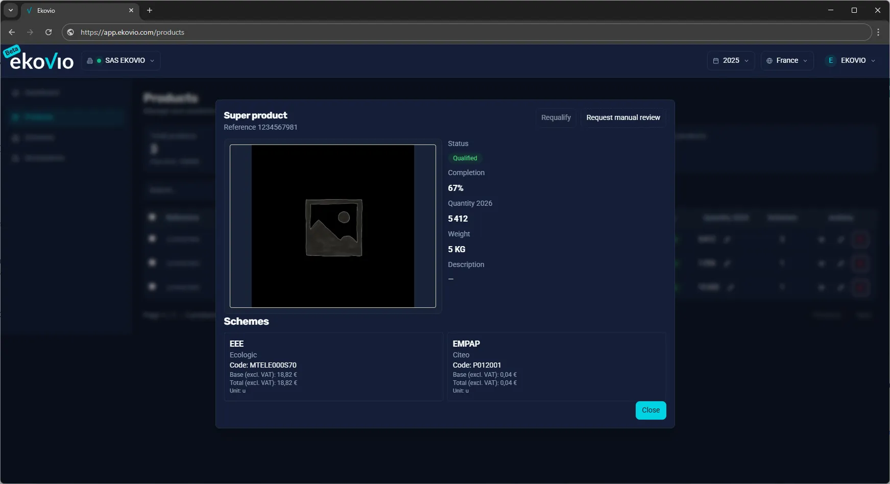 Ekovio EN Product Details EPR