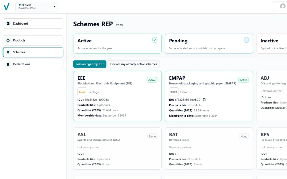 Ekovio - Schemes EPR 1610